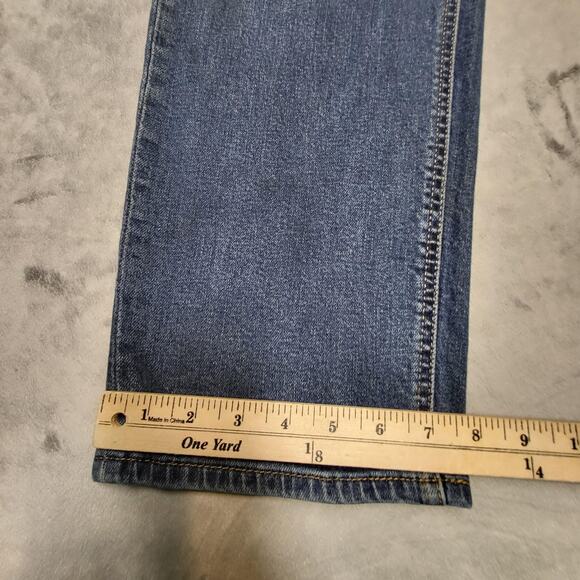 Levis 541 Jeans Mens 38x28 Medium Wash Denim Stretch Straight Leg Thrashed - Picture 8 of 12